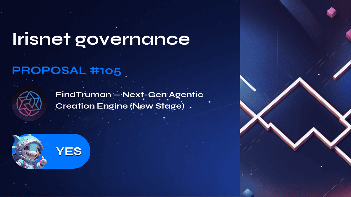Irisnet governance. Proposal №105