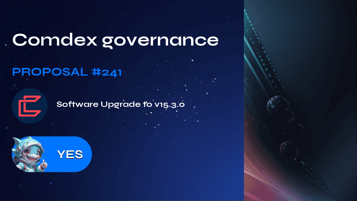 Comdex governance. Proposal №241