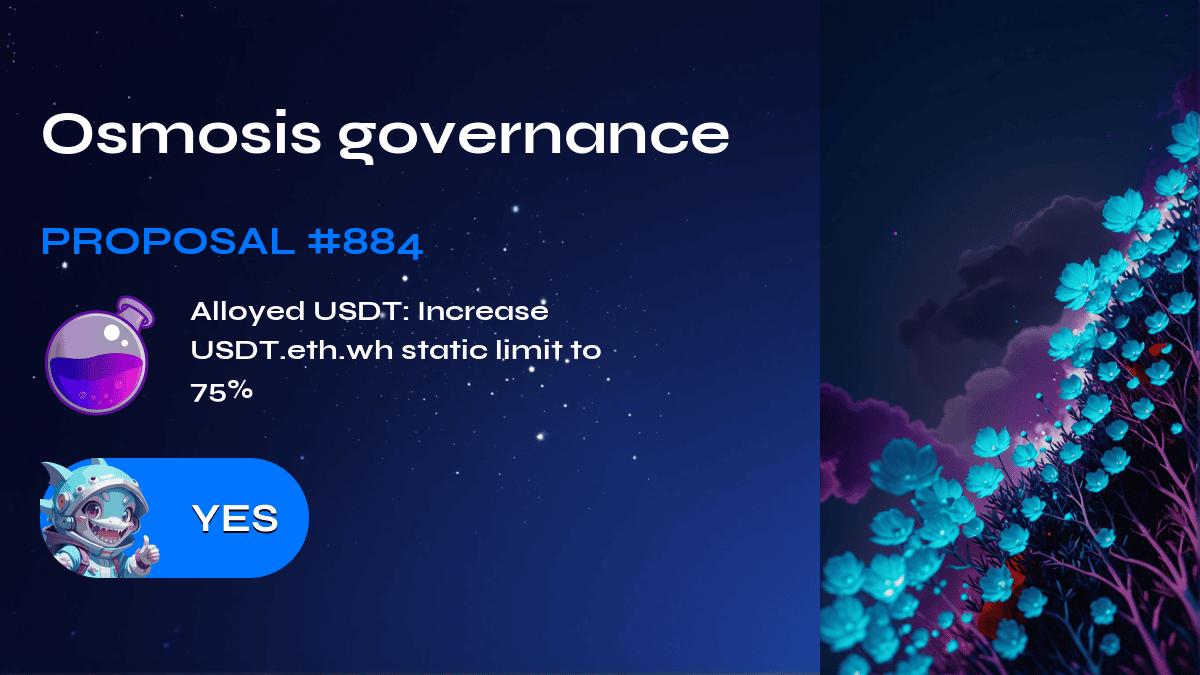 Osmosis governance. Proposal №884