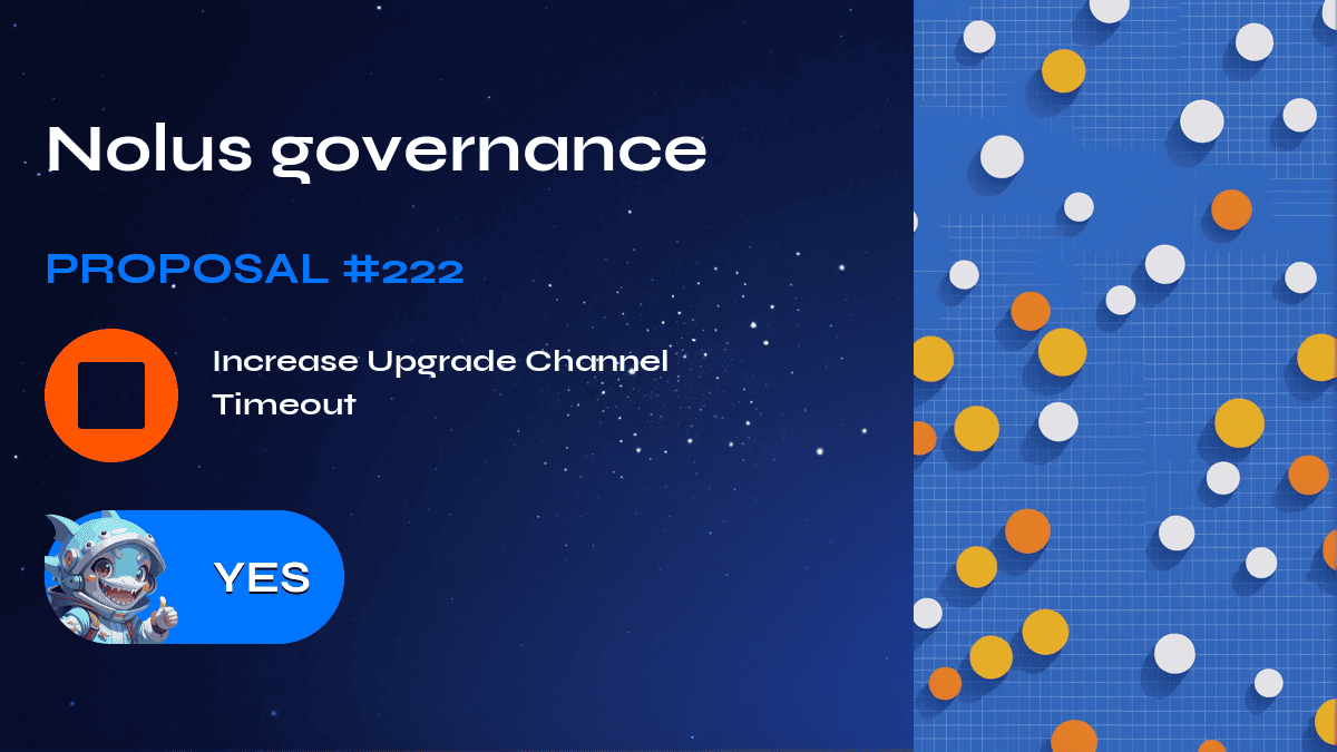 Nolus governance. Proposal №222