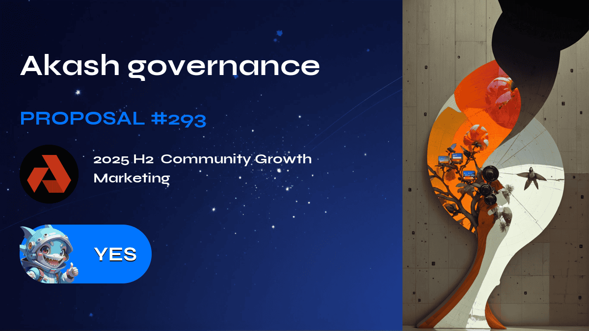 Akash governance. Proposal №293