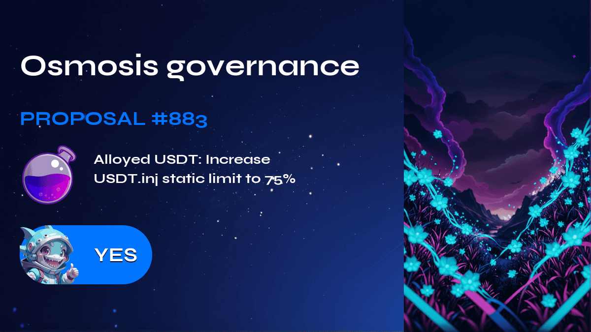 Osmosis governance. Proposal №883