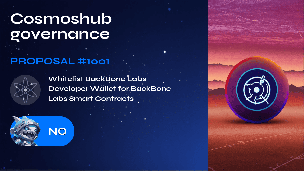 Cosmoshub governance. Proposal №1001