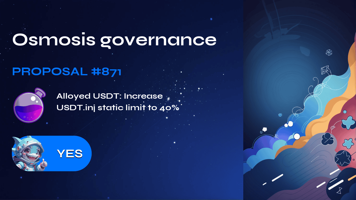 Osmosis governance. Proposal №871