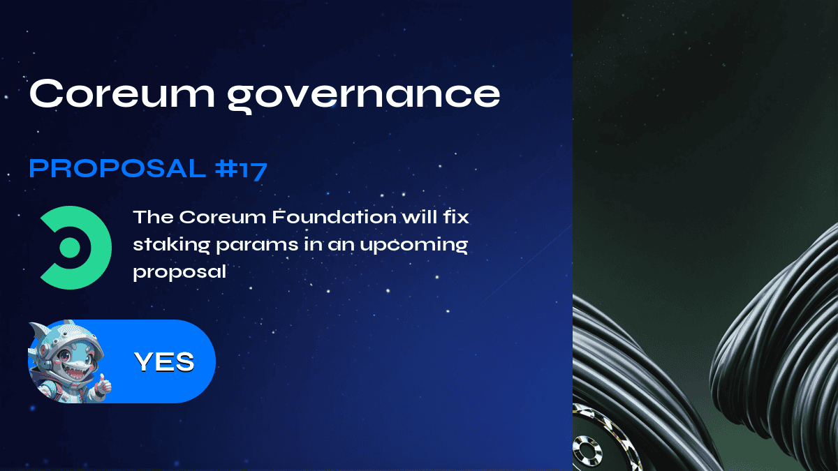 Coreum governance. Proposal №17