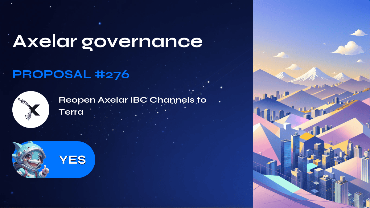 Axelar governance. Proposal №276