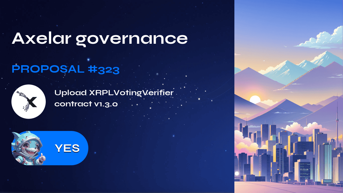 Axelar governance. Proposal №323