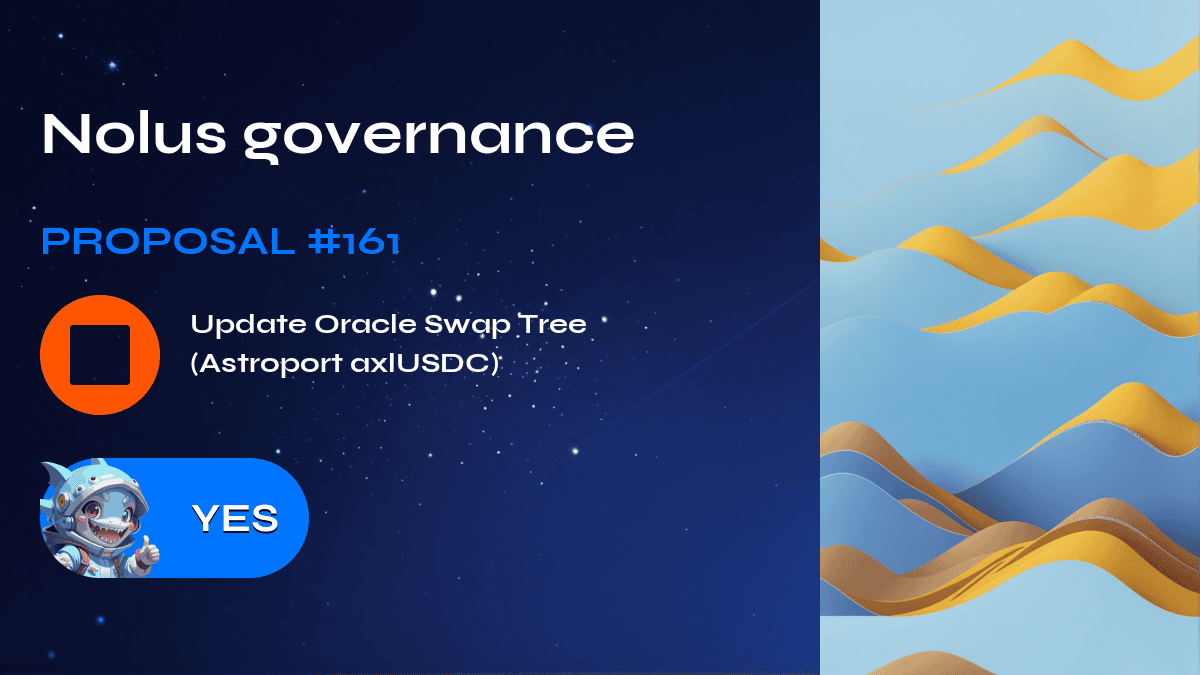 Nolus governance. Proposal №161