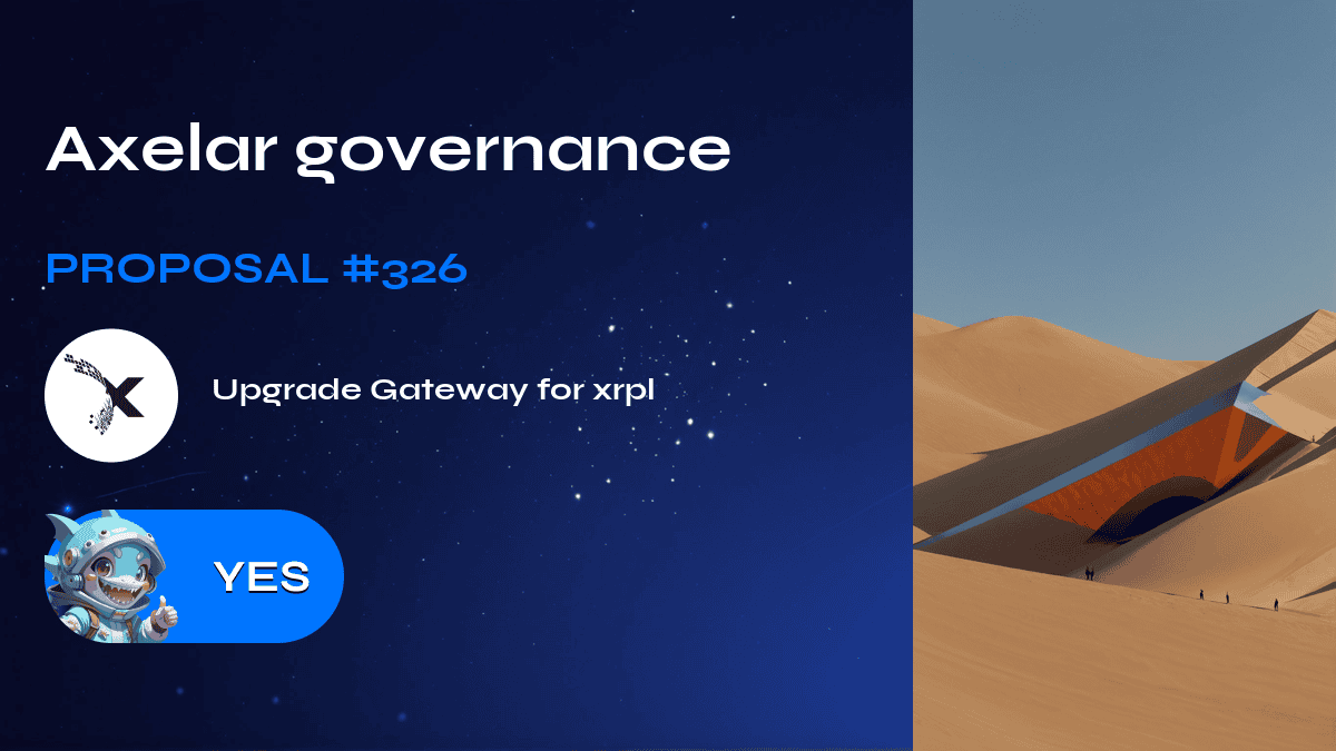 Axelar governance. Proposal №326