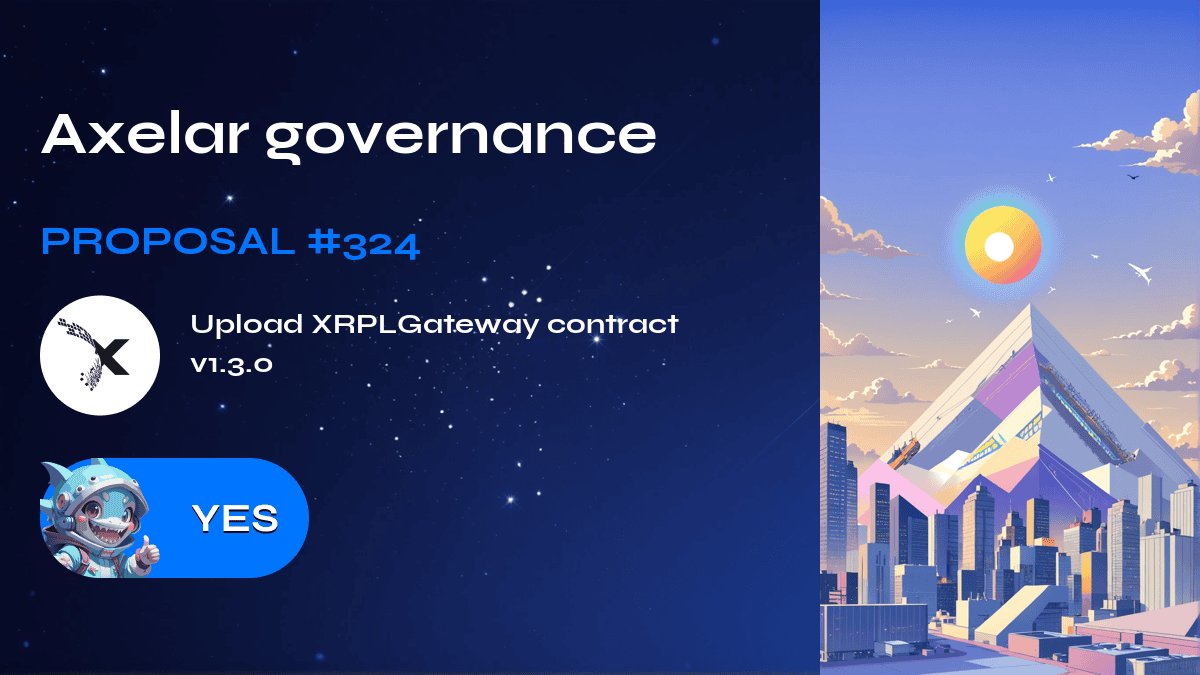 Axelar governance. Proposal №324
