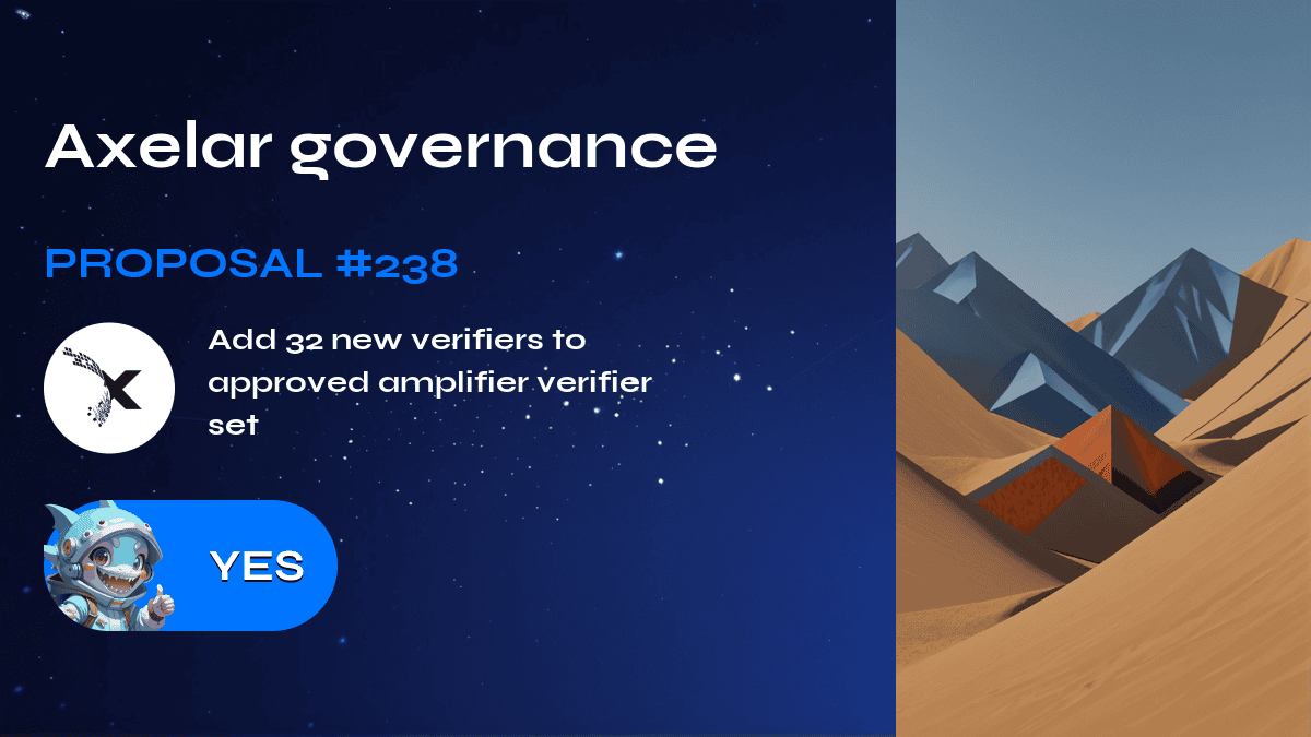 Axelar governance. Proposal №238