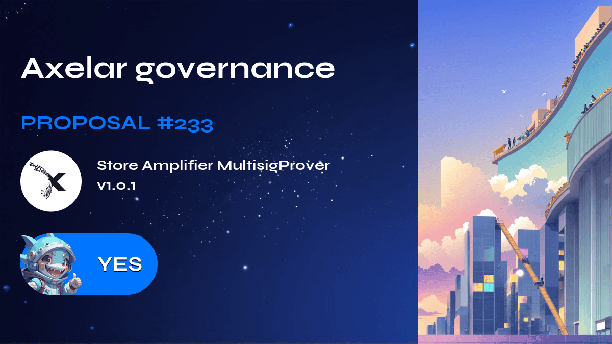 Axelar governance. Proposal №233