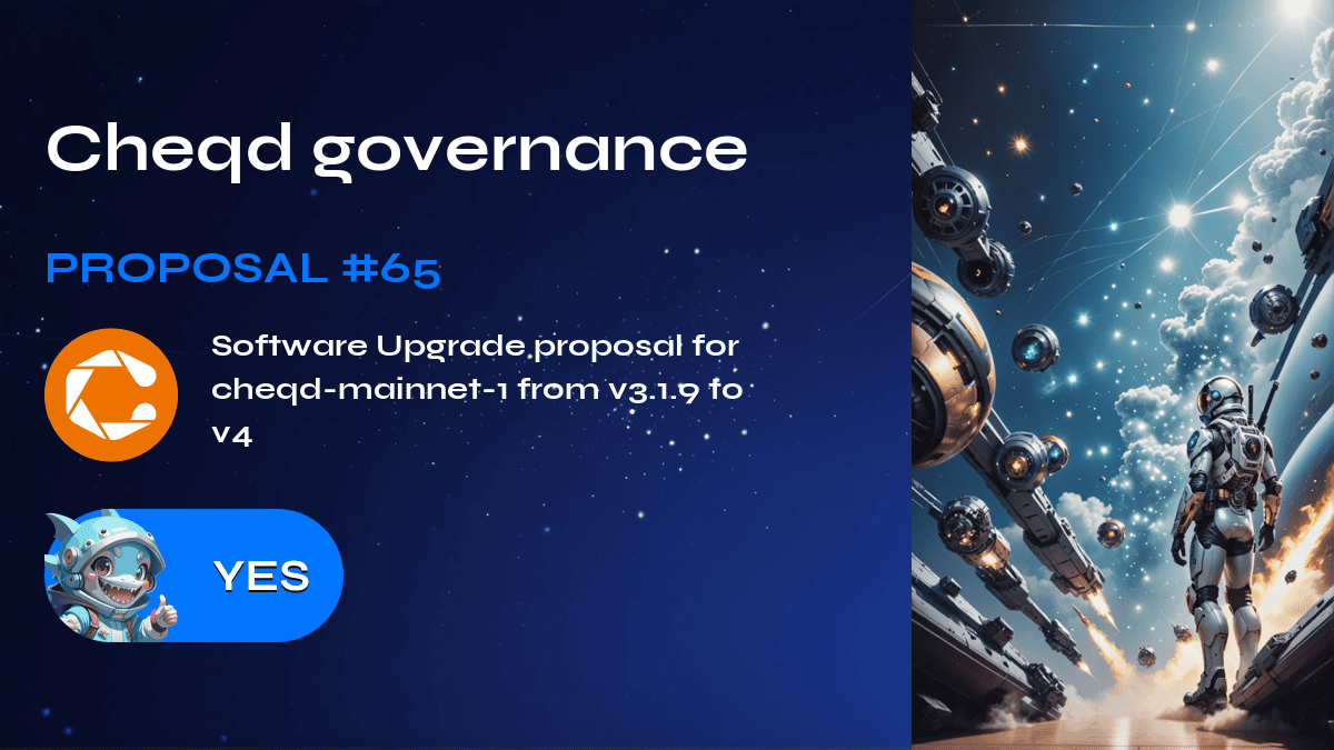 Cheqd governance. Proposal №65