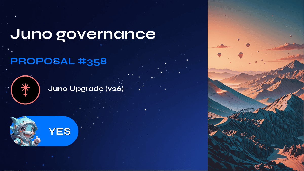 Juno governance. Proposal №358