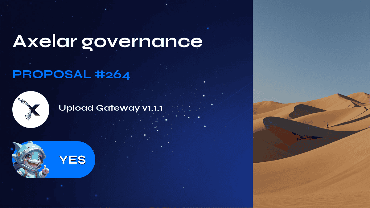 Axelar governance. Proposal №264