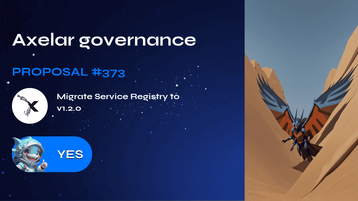 Axelar governance. Proposal №373