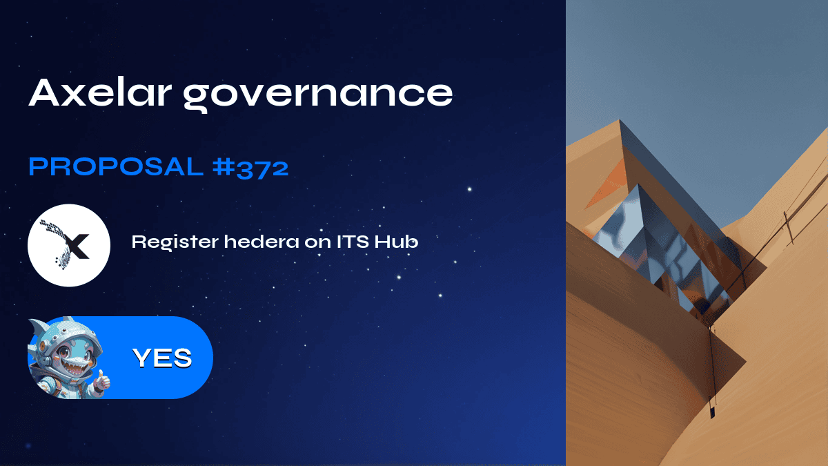 Axelar governance. Proposal №372