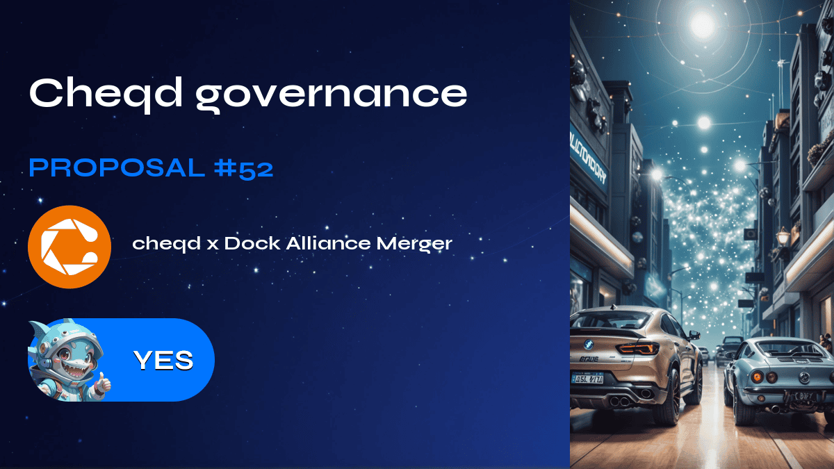 Cheqd governance. Proposal №52