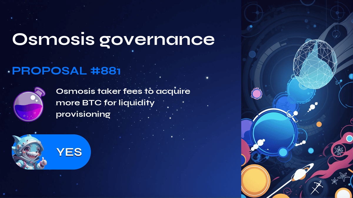 Osmosis governance. Proposal №881