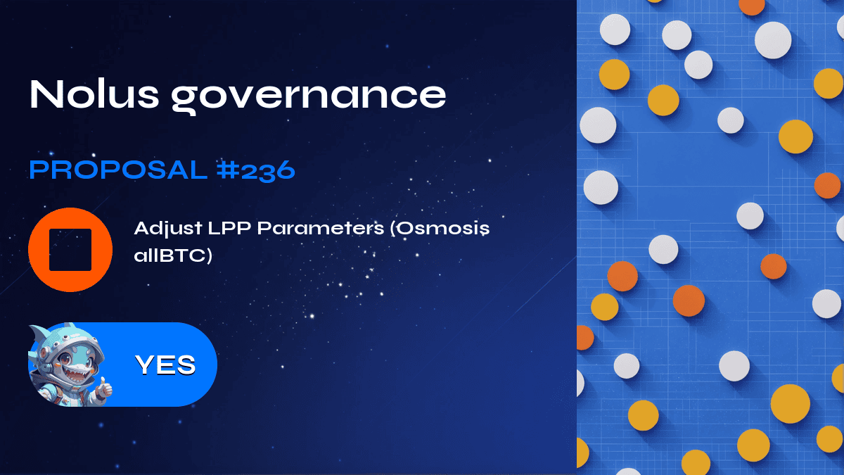 Nolus governance. Proposal №236