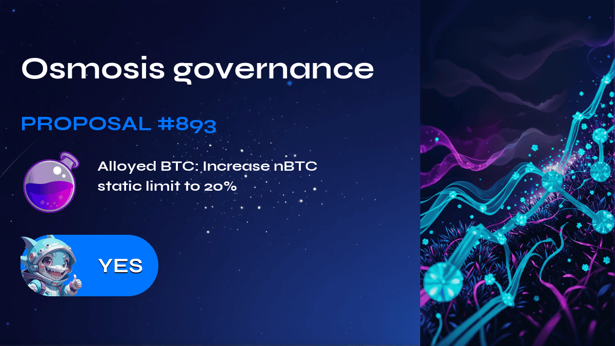 Osmosis governance. Proposal №893