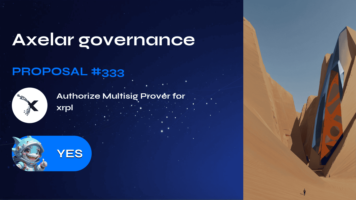 Axelar governance. Proposal №333
