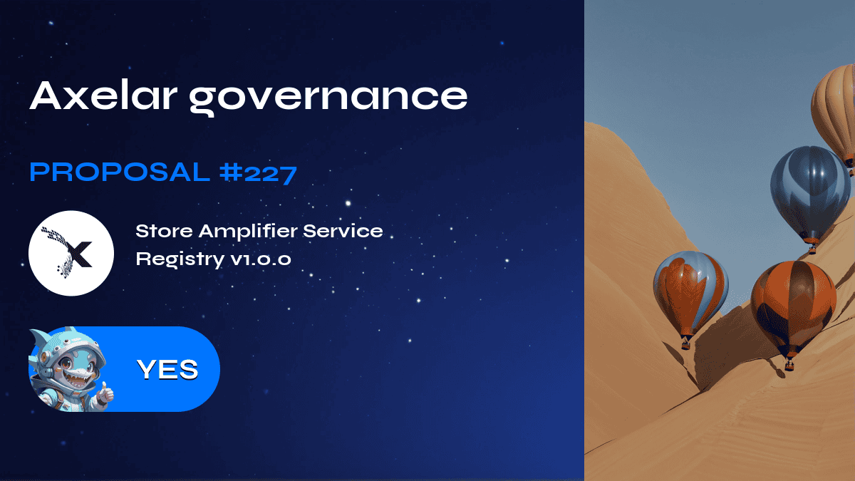 Axelar governance. Proposal №227