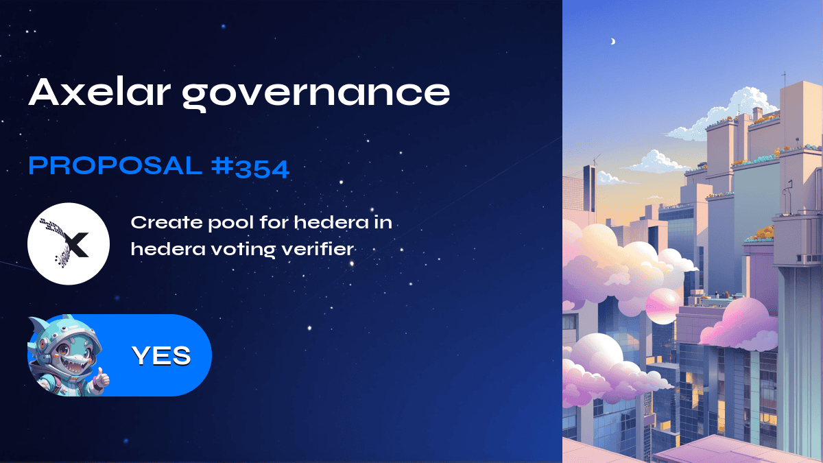 Axelar governance. Proposal №354