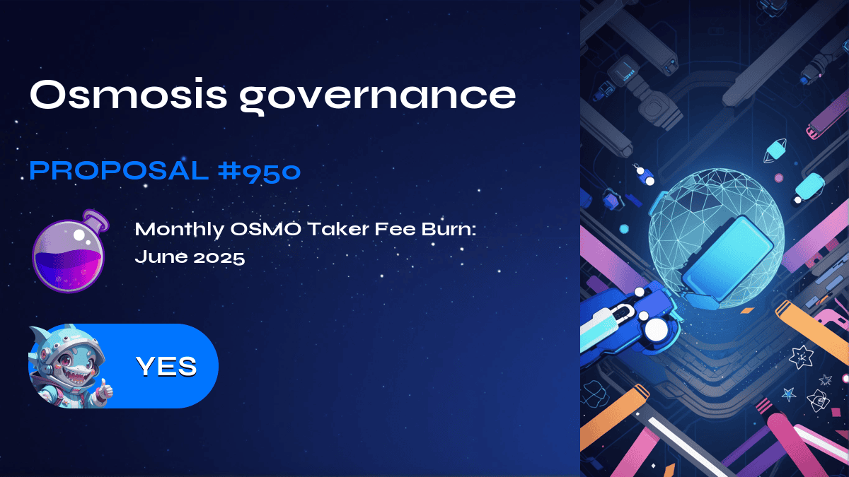 Osmosis governance. Proposal №950