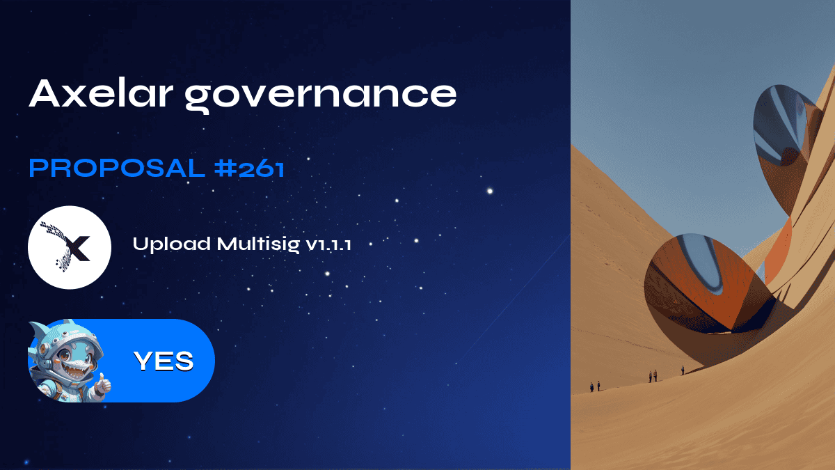 Axelar governance. Proposal №261