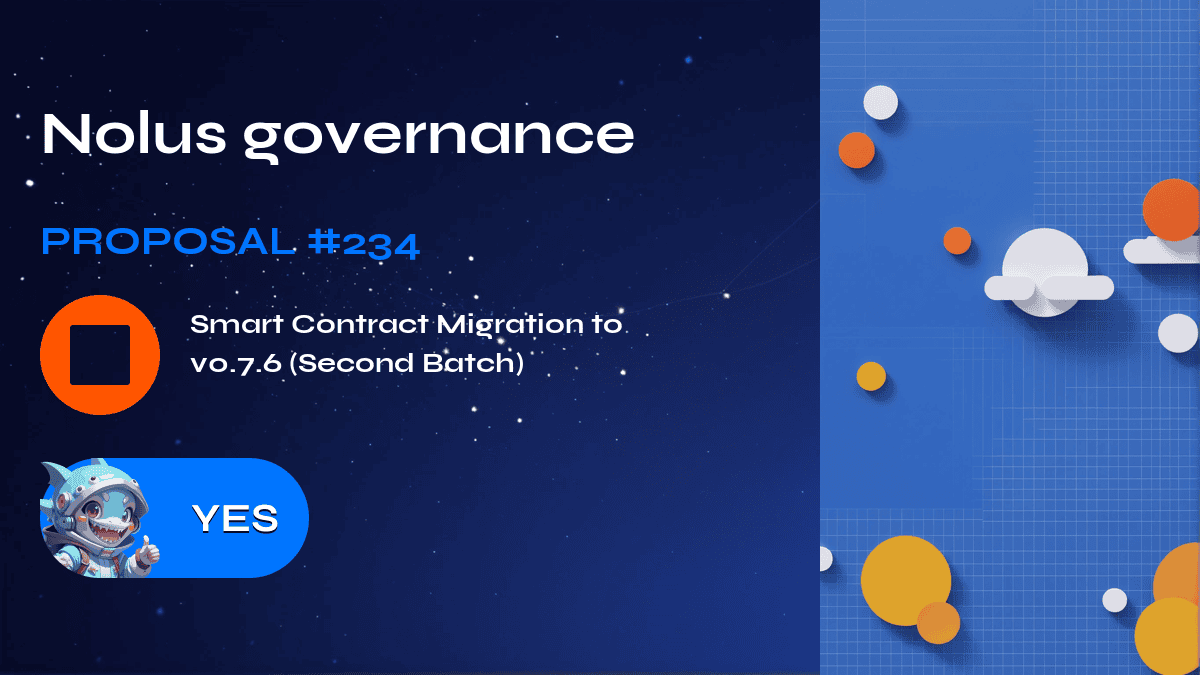 Nolus governance. Proposal №234