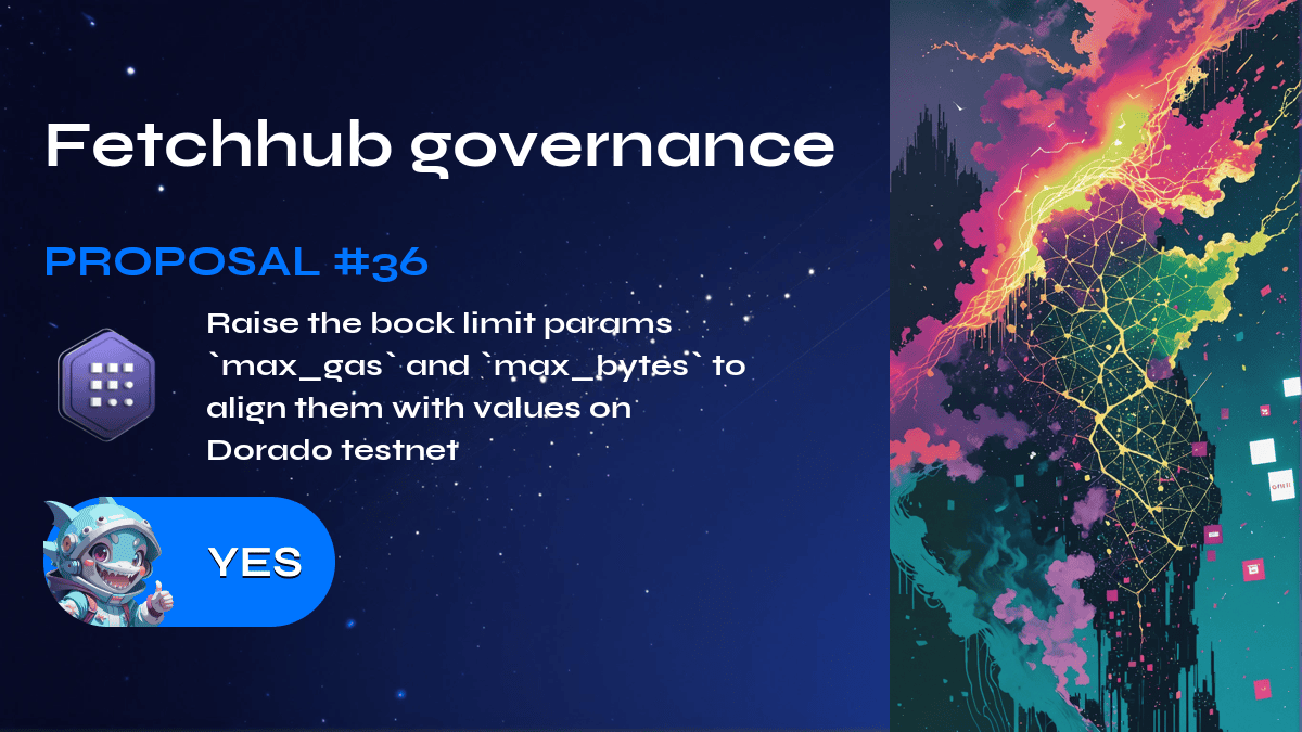 Fetchhub governance. Proposal №36