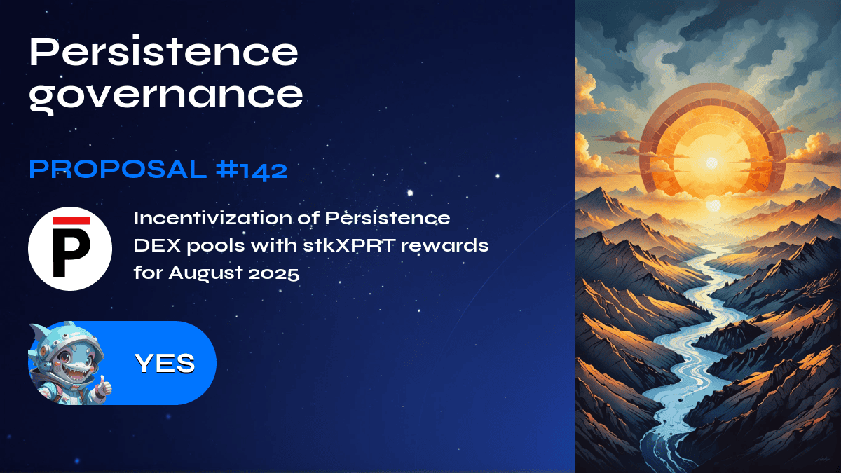 Persistence governance. Proposal №142