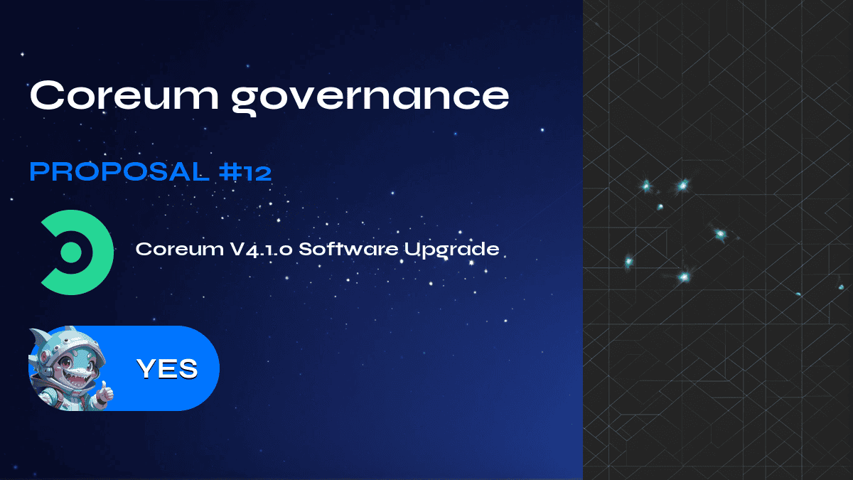 Coreum governance. Proposal №12