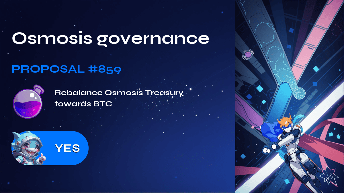 Osmosis governance. Proposal №859