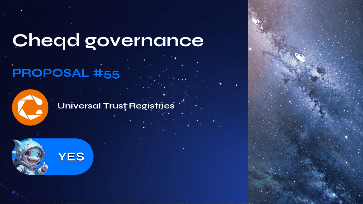 Cheqd governance. Proposal №55