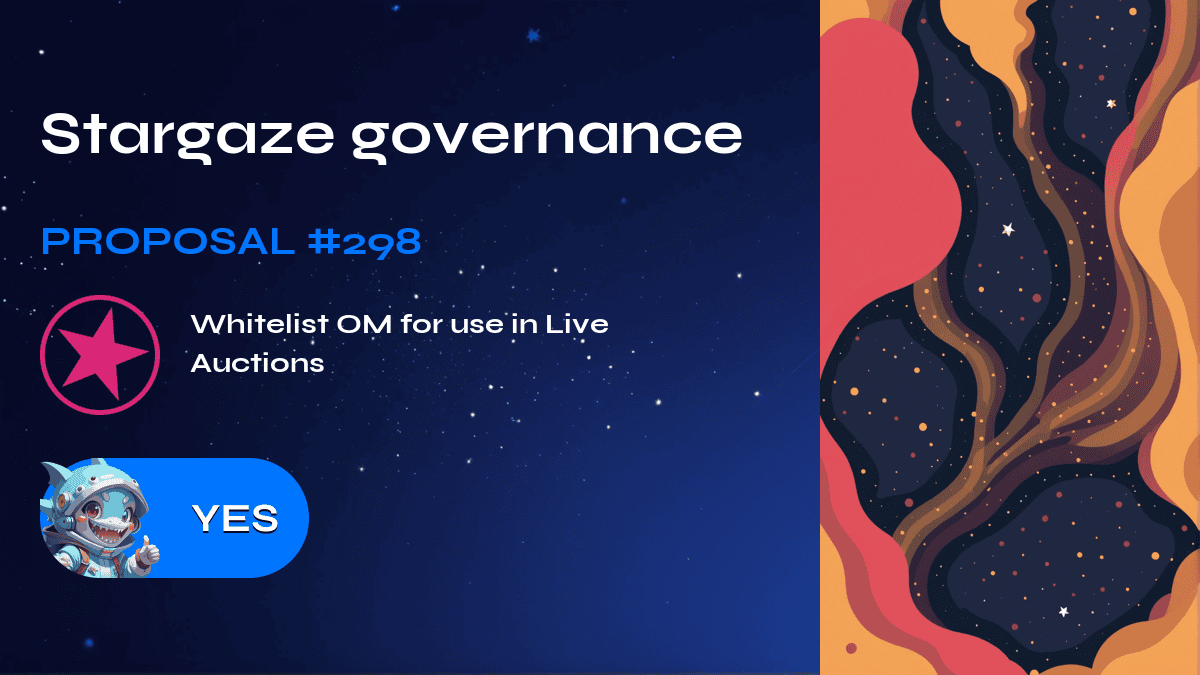 Stargaze governance. Proposal №298