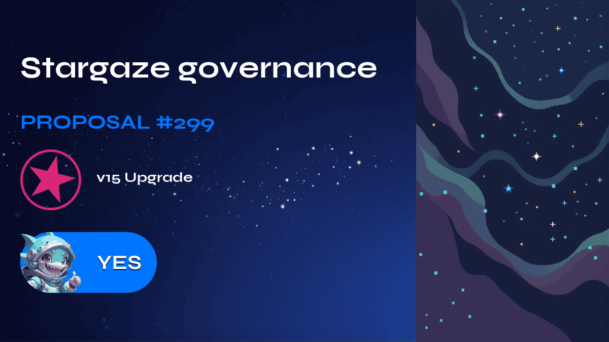 Stargaze governance. Proposal №299