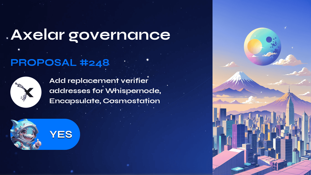 Axelar governance. Proposal №248