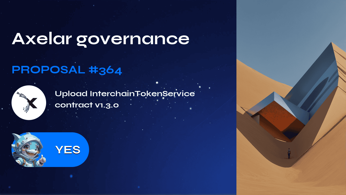 Axelar governance. Proposal №364
