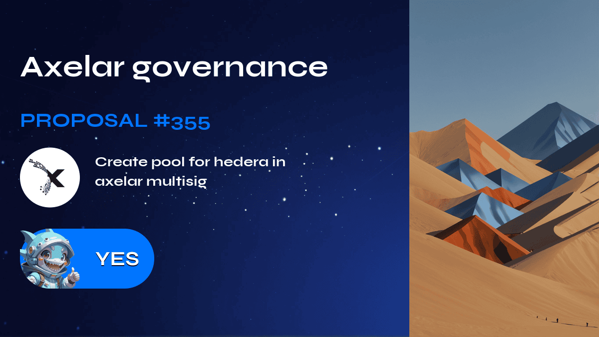 Axelar governance. Proposal №355