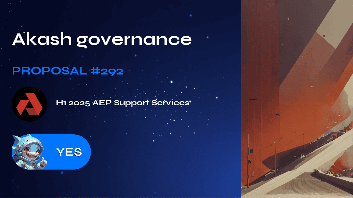 Akash governance. Proposal №292