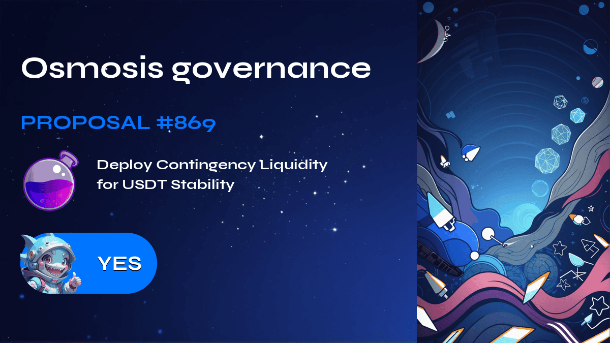 Osmosis governance. Proposal №869