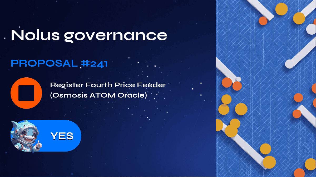 Nolus governance. Proposal №241