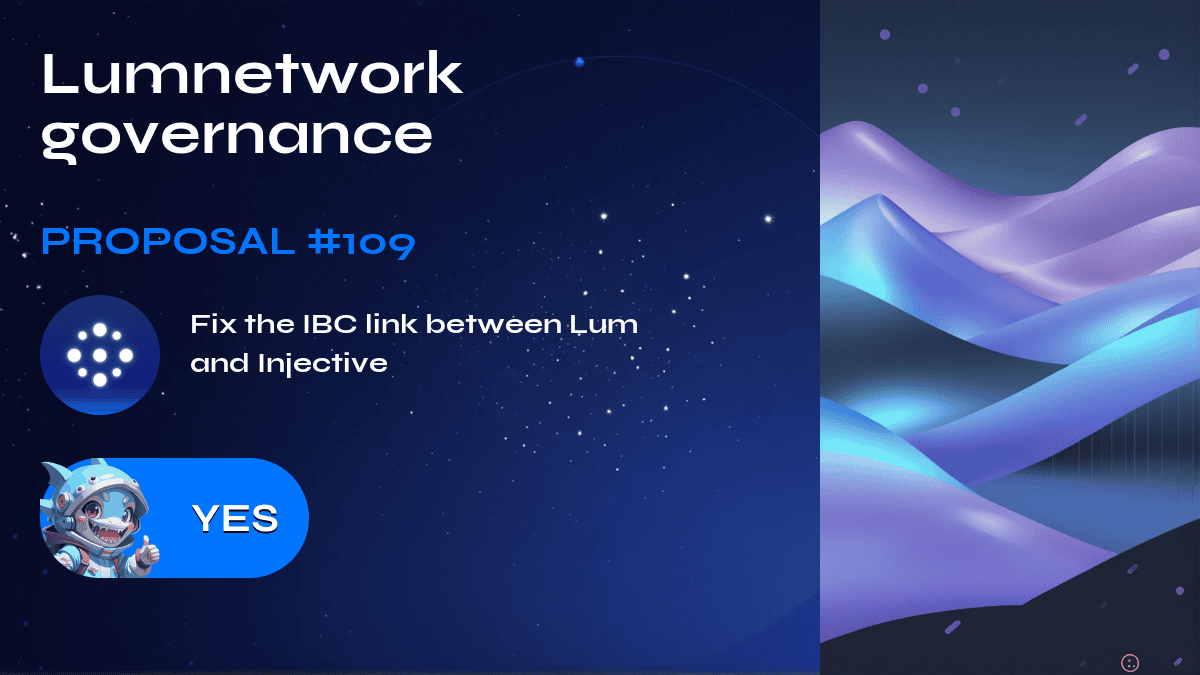 Lumnetwork governance. Proposal №109