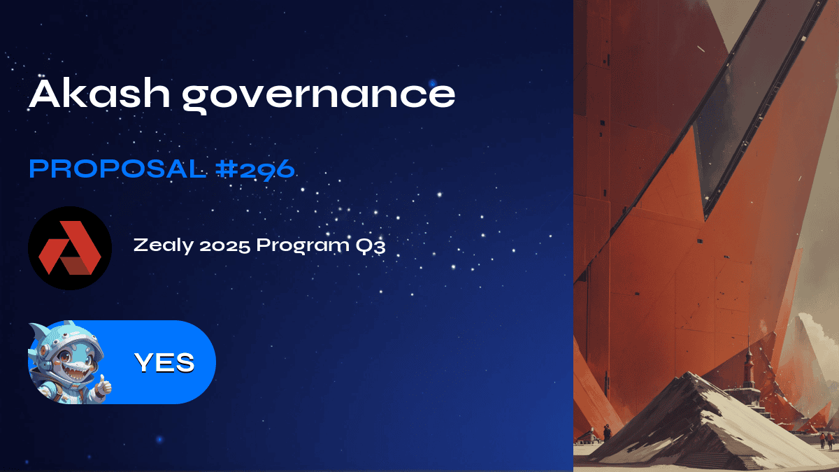 Akash governance. Proposal №296
