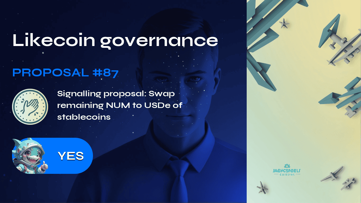 Likecoin governance. Proposal №87