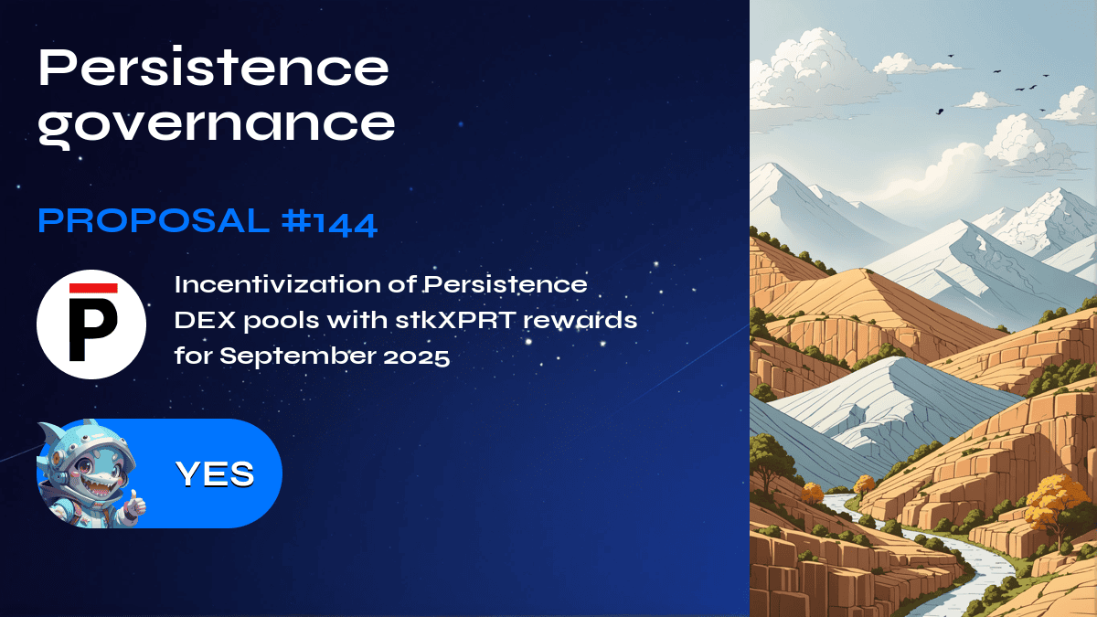 Persistence governance. Proposal №144