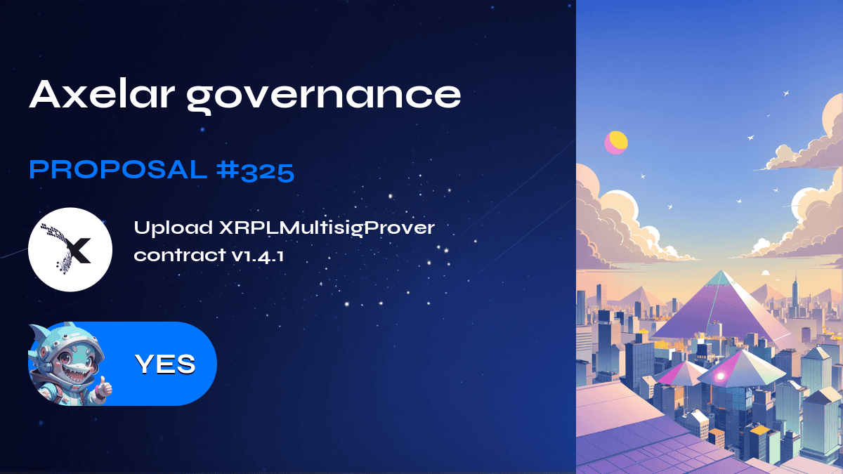 Axelar governance. Proposal №325