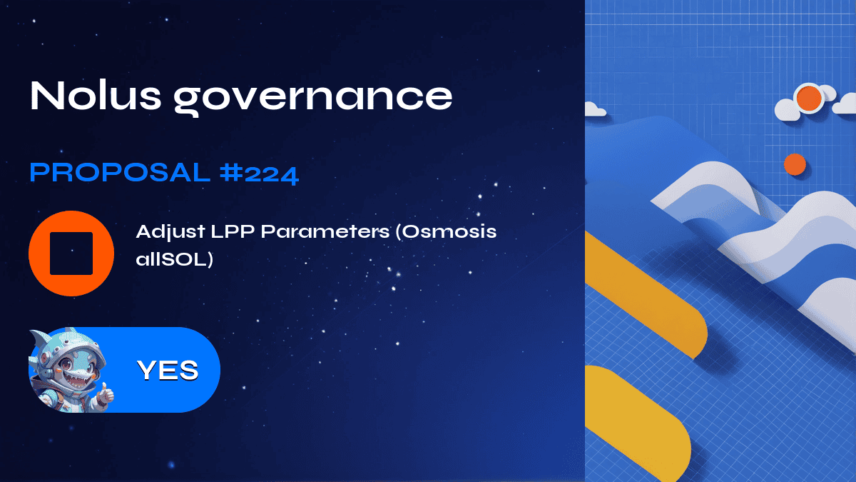 Nolus governance. Proposal №224